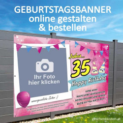 Geburtstagsbanner, Geburtstagsbanner, Banner zum Geburtstag, Transparent zum Geburtstag, Geburtstagstransparent