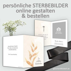 Sterbebild, Sterbebildchen, Sterbebilder online bestellen, Vorlagen Sterbebilder