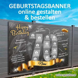70er Banner Geburtstag Fotozahl Fotocollage Transparent Folie Plakat selber machen, online gestalten, express