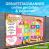 Geburtstagsbanner Banner Geburtstag 30er Geschenk Frau Party Poster Geburtstagsposter Fotozahl Fotogeschenk