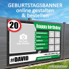 Geburtstagsbanner Banner Geburtstag Fußball Fussball Geschenk Mann Party Poster Geburtstagsposter Fotozahl Fotogeschenk