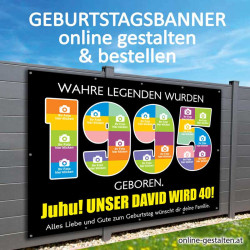 Geburtstagsbanner Banner Geburtstag 1995 Geschenk Frau Mann Party Poster Geburtstagsposter Fotozahl Fotogeschenk