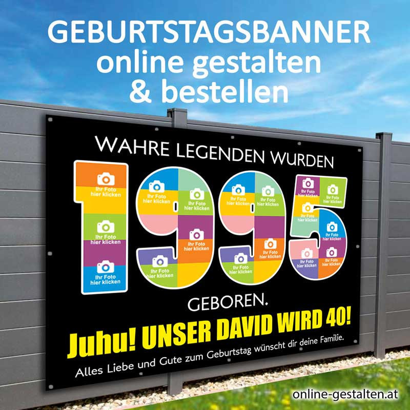 Geburtstagsbanner Banner Geburtstag 1995 Geschenk Frau Mann Party Poster Geburtstagsposter Fotozahl Fotogeschenk