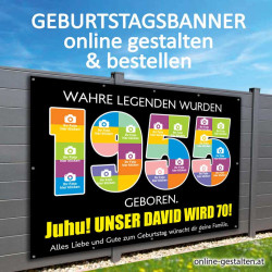 Geburtstagsbanner Banner Geburtstag 1955 Geschenk Frau Mann Party Poster Geburtstagsposter Fotozahl Fotogeschenk