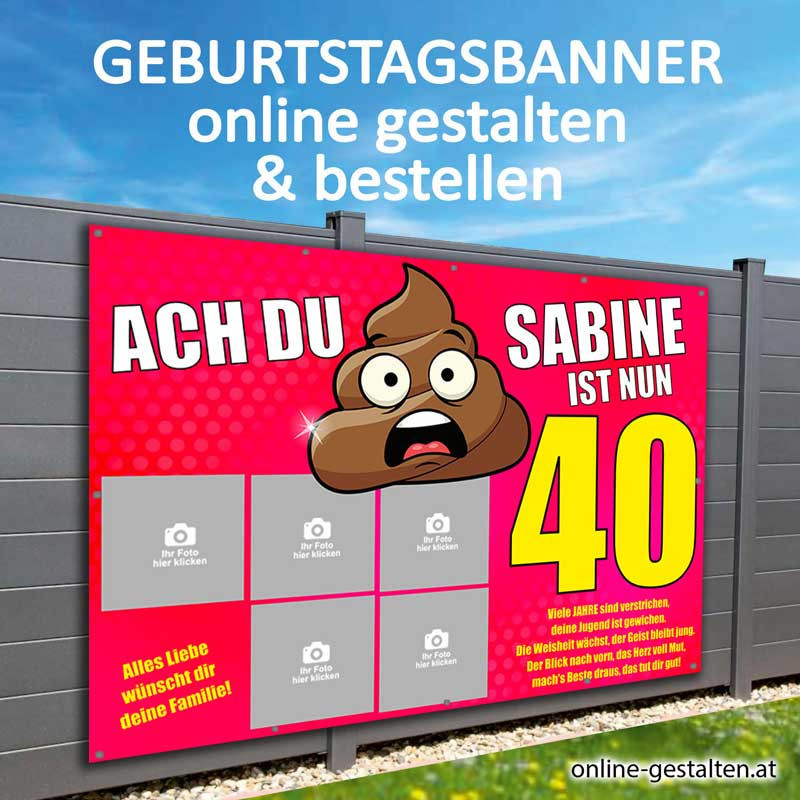 Geburtstagsbanner Banner Geburtstag Geschenk Party Poster Geburtstagsposter Fotozahl Fotogeschenk Gästeliste