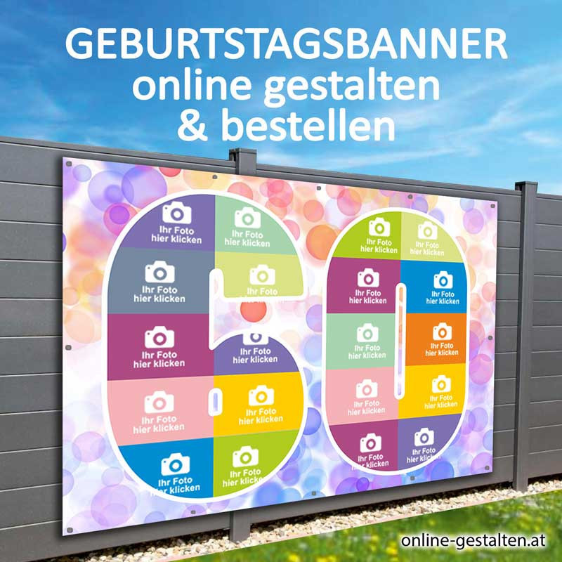 Geburtstagsbanner Banner Geburtstag Geschenk Party Poster Geburtstagsposter Fotozahl Fotogeschenk Gästeliste 60