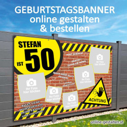 Geburtstagsbanner Mann Banner zum Geburtstag Banner Geschenk Geburtstag Feier Deko Panner Plakat für Feier