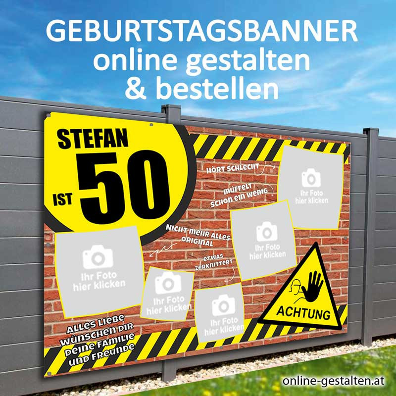 Geburtstagsbanner Mann Banner zum Geburtstag Banner Geschenk Geburtstag Feier Deko Panner Plakat für Feier