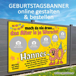 Geburtstagsbanner 30er selbst gestalten Banner zum Geburtstag Banner Geschenk Geburtstag Feier Deko Panner Plakat für Feier