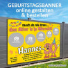 Geburtstagsbanner 30er selbst gestalten Banner zum Geburtstag Banner Geschenk Geburtstag Feier Deko Panner Plakat für Feier