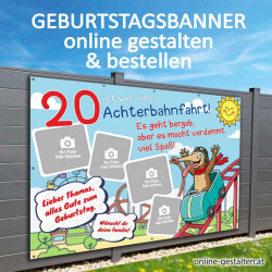 Geburtstagsbanner selbst gestalten Banner zum Geburtstag Geschenk Geburtstag Feier Deko Panner Plakat für Feier Fotocollage