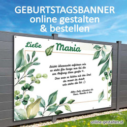Geburtstagsbanner Banner zum Geburtstag Bier Banner für Frau Geschenk Geburtstag Feier Deko Panner Plakat für Feier