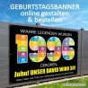 Geburtstagsbanner 30er onlinegestalten günstig Gratisversand Banner zum 30 Geburtstag Vorlagen