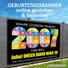 Geburtstagsbanner 18er onlinegestalten günstig Gratisversand Banner zum 18 Geburtstag Vorlagen