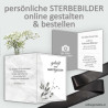 Sterbebild, Sterbebildchen, Sterbebilder online bestellen, Vorlagen Sterbebilder