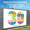 Geburtstagsbanner 30er onlinegestalten günstig Gratisversand Banner zum 30 Geburtstag Vorlagen