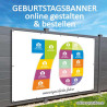 Geburtstagsbanner 70er onlinegestalten günstig Gratisversand Banner zum 70 Geburtstag Vorlagen