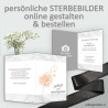 Sterbebild, Sterbebildchen, Sterbebilder online bestellen, Vorlagen Sterbebilder