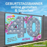 Geburtstagsbanner online gestalten Banner zum Geburtstag Partydeko Geburtstag selbst gestalten