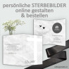 Sterbebild, Sterbebildchen, Sterbebilder online bestellen, Vorlagen Sterbebilder