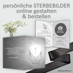 Sterbebild, Sterbebildchen, Sterbebilder online bestellen, Vorlagen Sterbebilder