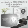 Sterbebild, Sterbebildchen, Sterbebilder online bestellen, Vorlagen Sterbebilder